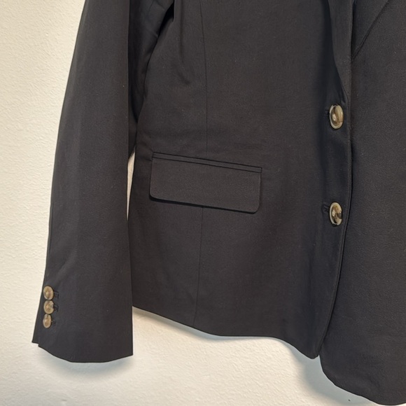 J. Crew Factory Cotton-blend two-button blazer in Black - Picture 10 of 11
